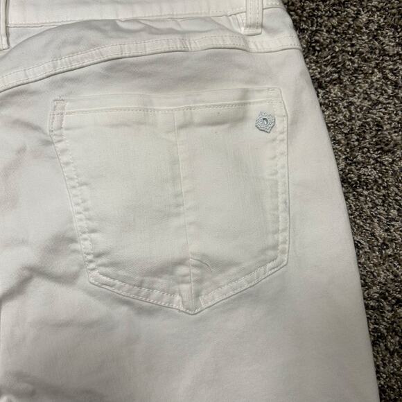 Democracy Ab Solution Itty Bitty Boot Cut Jeans Women's Size 14 White Denim NWT - Picture 9 of 13